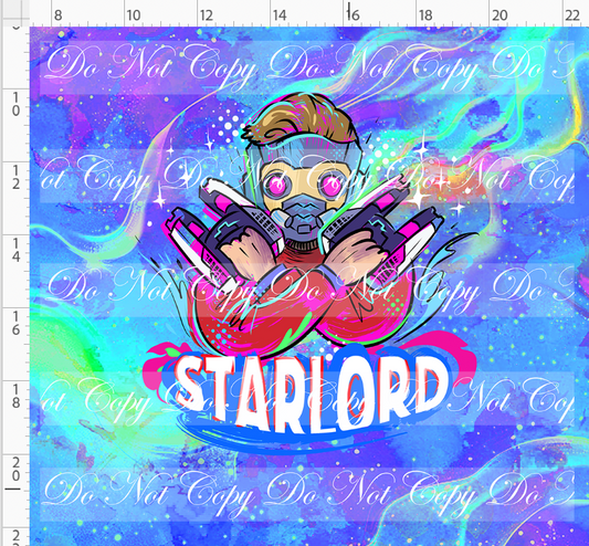 Kawaii Lord of the Galaxy - panel - blue - starlord - ADULT