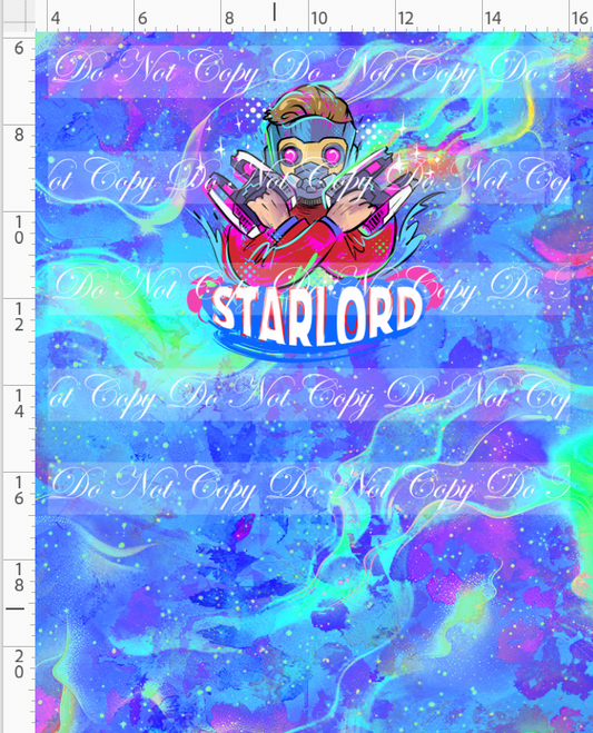 Kawaii Lord of the Galaxy - panel - blue - starlord - CHILD