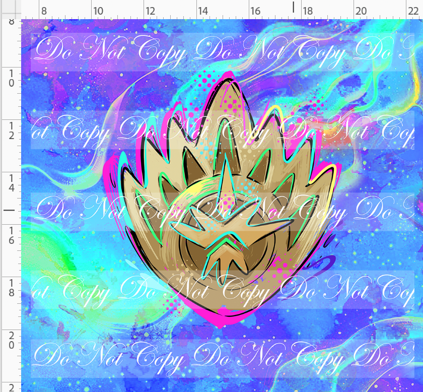 Kawaii Lord of the Galaxy - panel - blue - symbol - ADULT