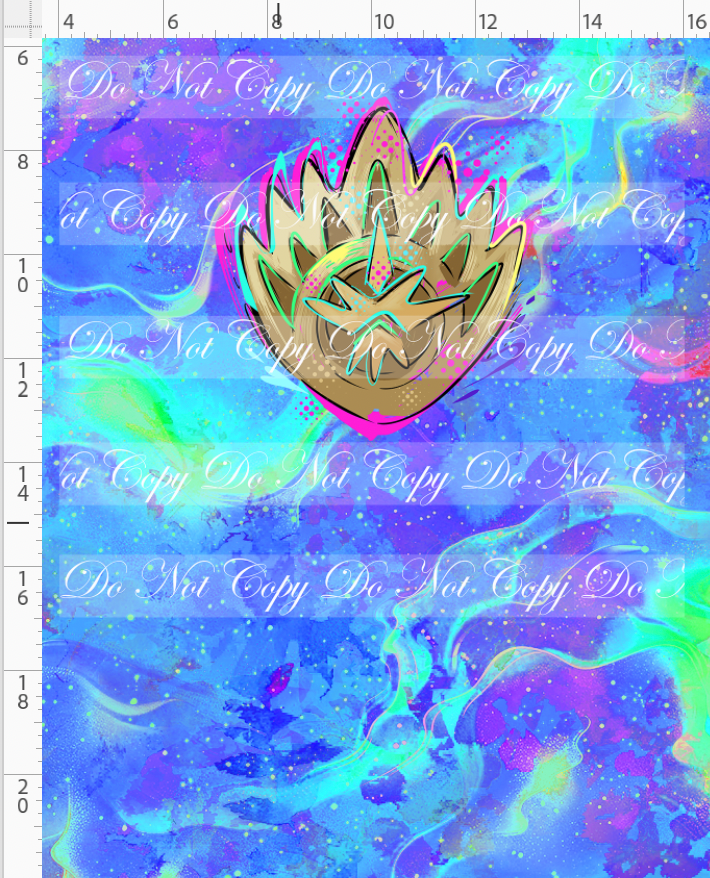 Kawaii Lord of the Galaxy - panel - blue - symbol - CHILD