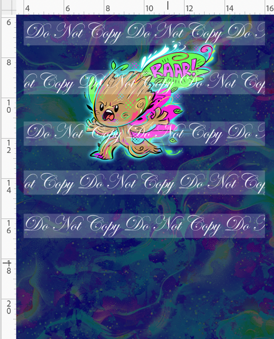 Kawaii Lord of the Galaxy - panel - navy - raar - CHILD