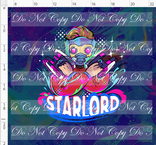 Kawaii Lord of the Galaxy - panel - navy - starlord - ADULT