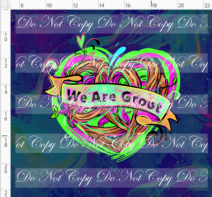 Kawaii Lord of the Galaxy - panel - navy - we are groot - ADULT