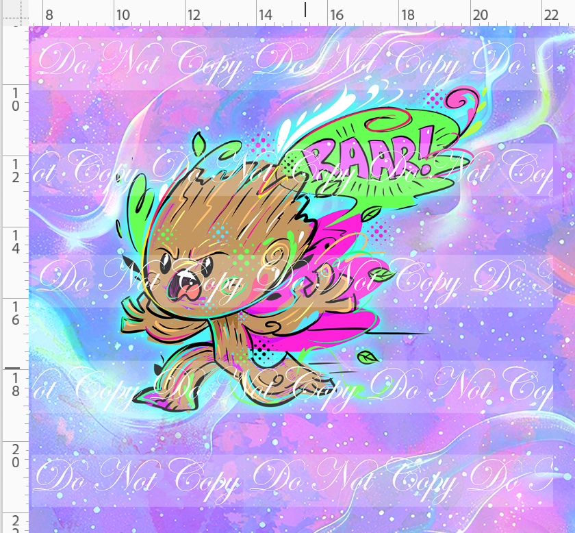 Kawaii Lord of the Galaxy - panel - purple - raar - ADULT