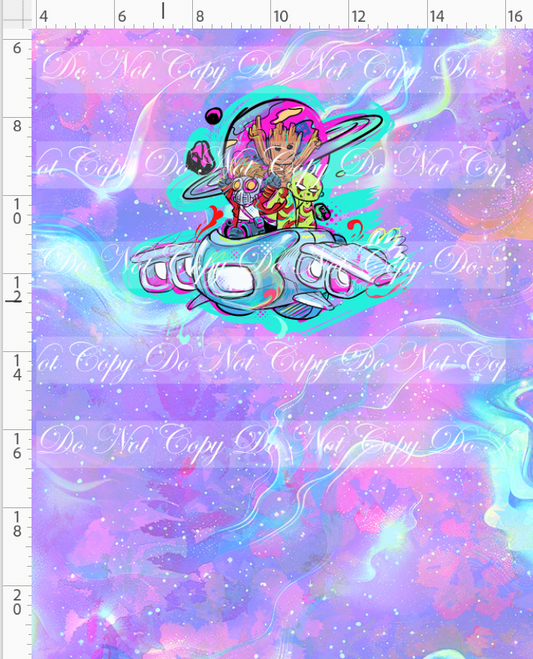 Kawaii Lord of the Galaxy - panel - purple - space ship - CHILD