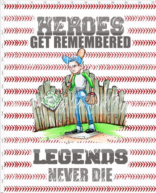 Legends Never Die - Full Size Blanket Panel 58W x 72H