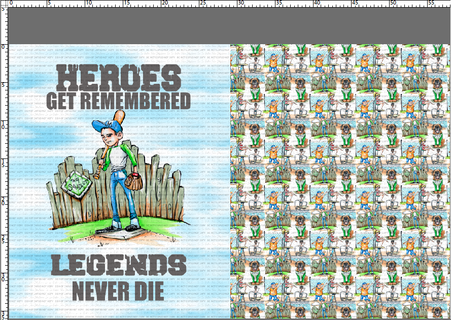 Legends Never Die - Childrens Blanket Panel 58W x 36H