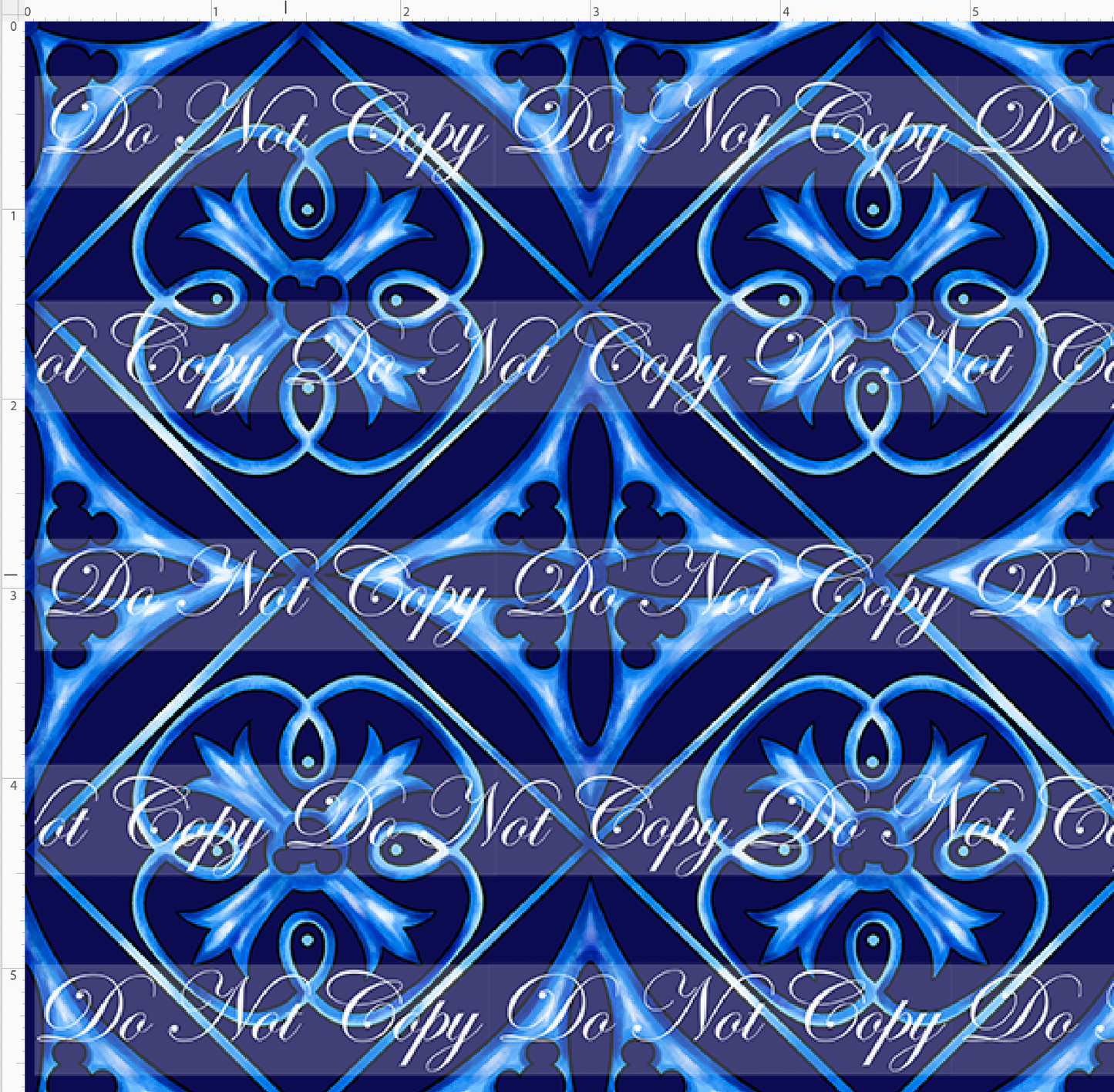 Lemon Drop Mouse - Filagree - Navy - Small Scale