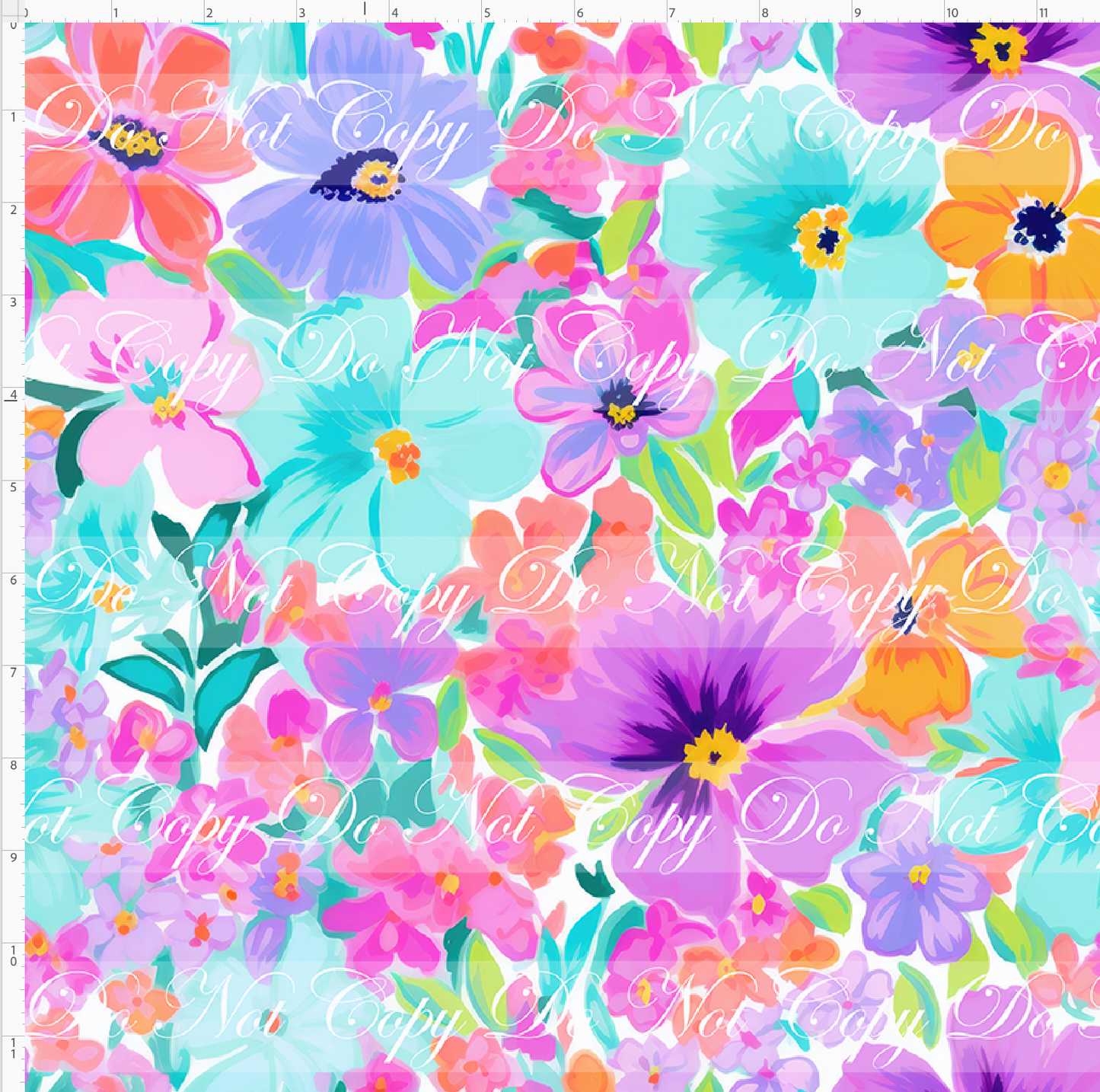 Lilac & Linen - Pansy Bouquet on White