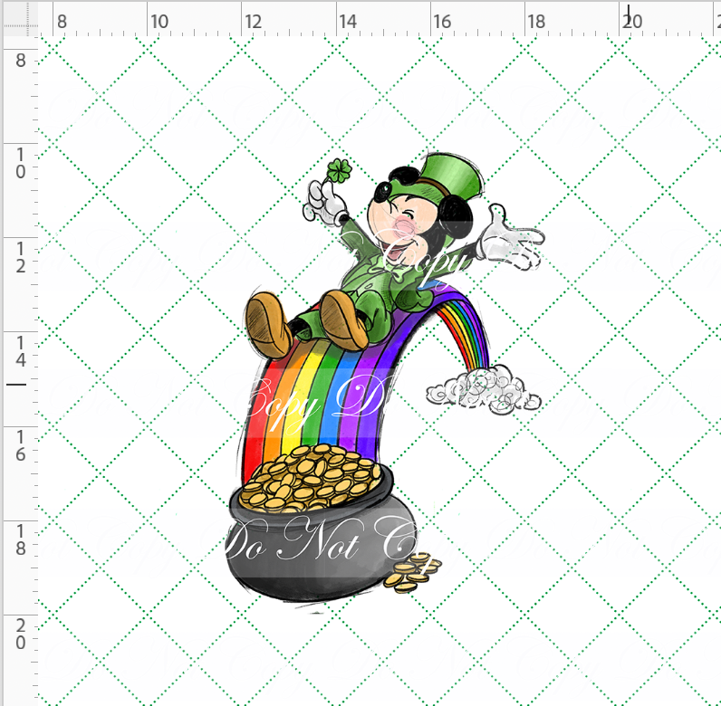 Lucky Mouse - Panel - Rainbow Slide - ADULT