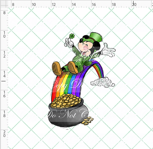 Lucky Mouse - Panel - Rainbow Slide - ADULT