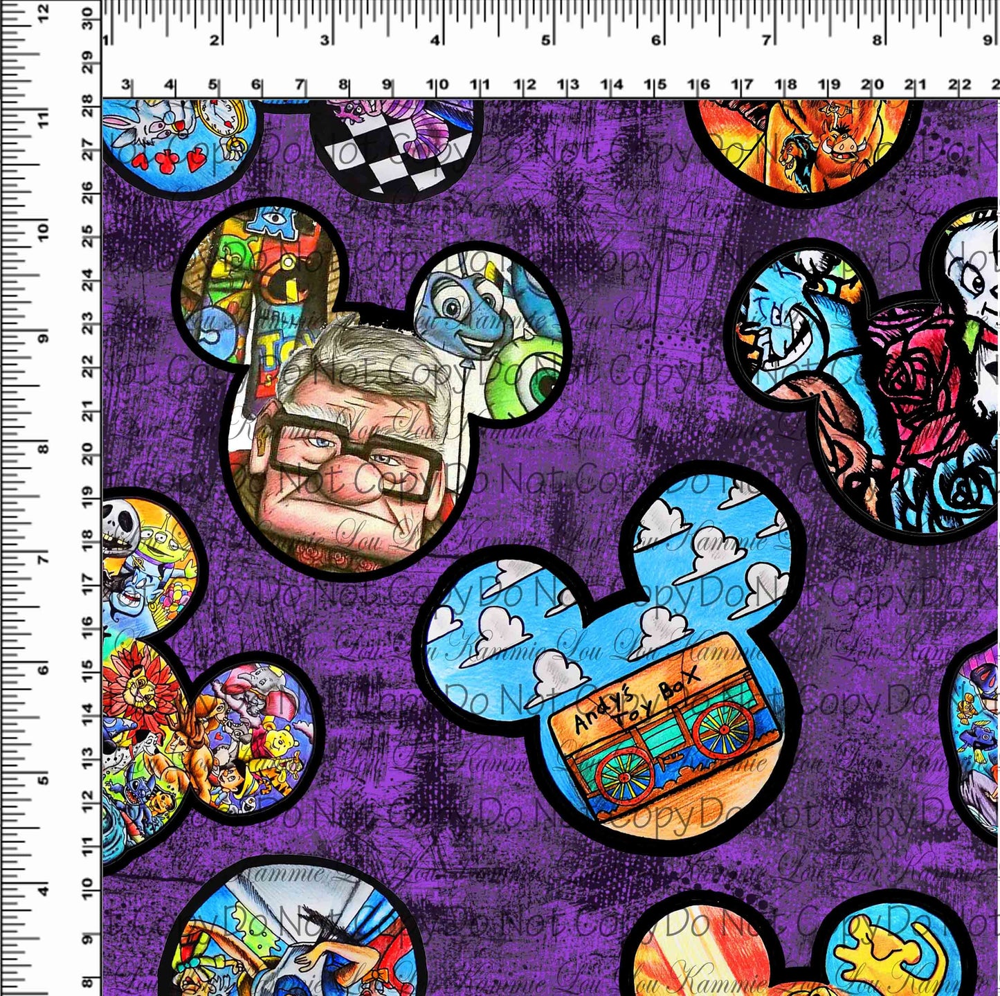 Magic Art - Art Heads - Purple Grunge