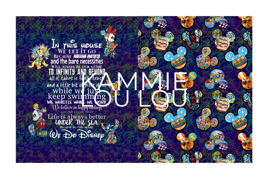 Magic Art Finale - In this House - Childrens Blanket Panel 58W x 36H