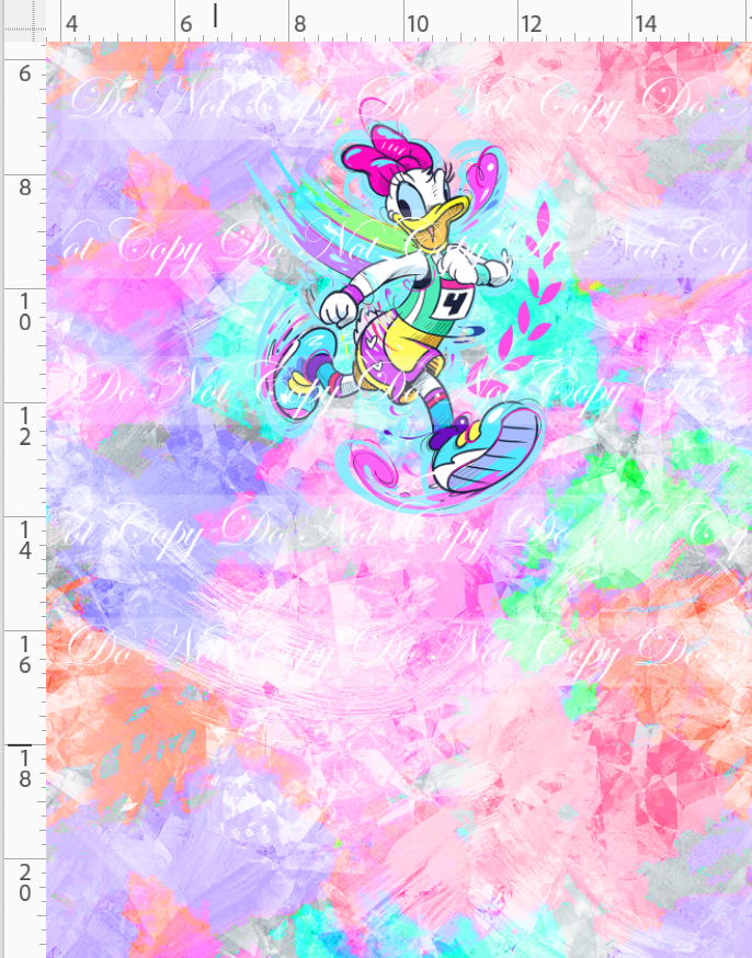 Magical Miles - panel - peach - girl duck - CHILD