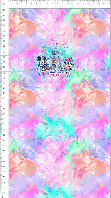 Magical Miles - panel - peach - mice 26.2 - child