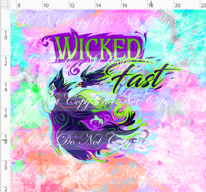 Magical Miles - panel - peach - wicked fast - ADULT