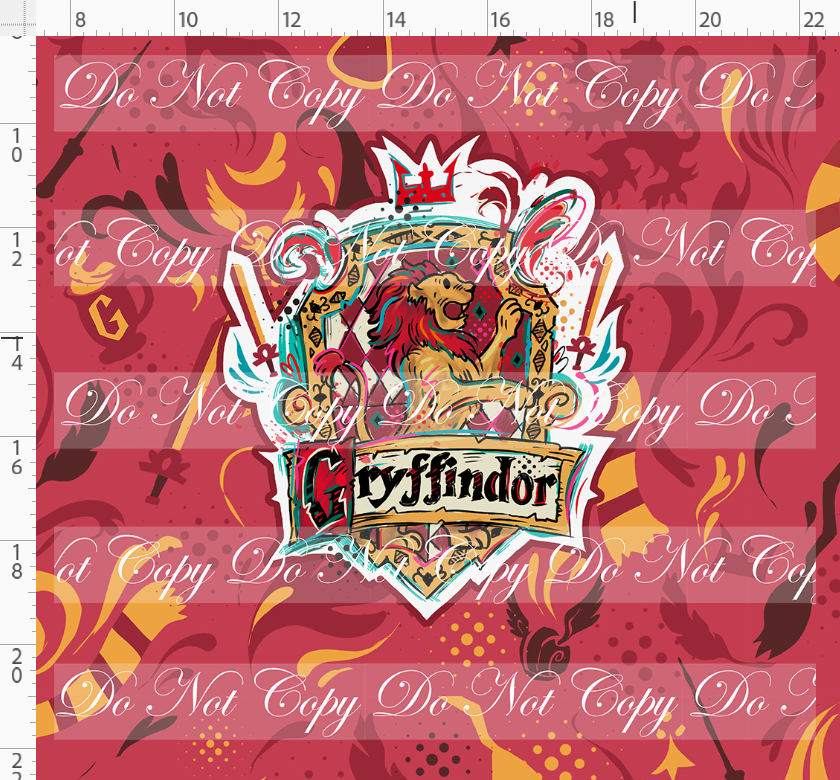 Magical Mischief-panel-red crest-red house background-adult