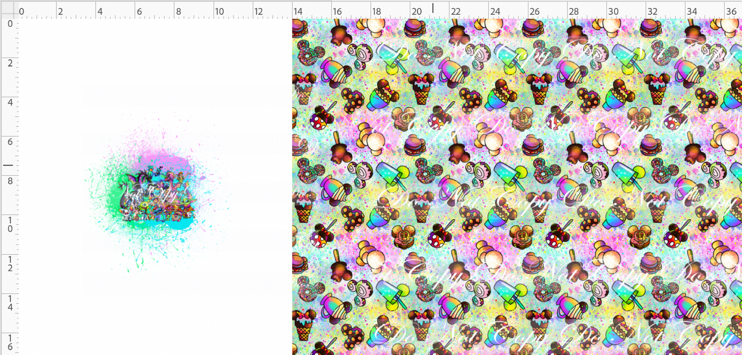 Magical Pals - 18 inch Bag Makers Roll - Splatter Treats