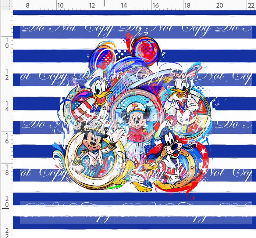Magical Voyages-Panel-Everyone-blue sketchy stripe-adult
