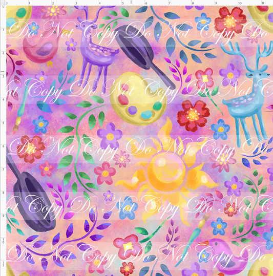 Maiden in the Tower - elements - colorful - REGULAR SCALE