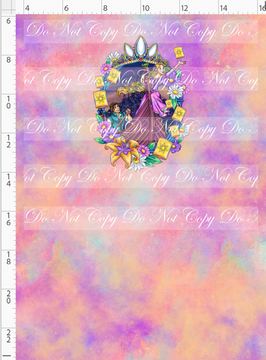 Maiden in the Tower - panel - colorful - frame - CHILD