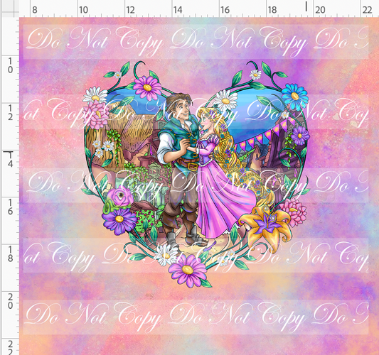 Maiden in the Tower - panel - colorful - heart - ADULT