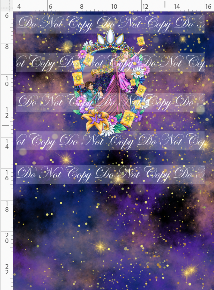 Maiden in the Tower - panel - dark purple - frame - CHILD