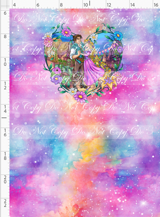 Maiden in the Tower - panel - heart - pink - CHILD