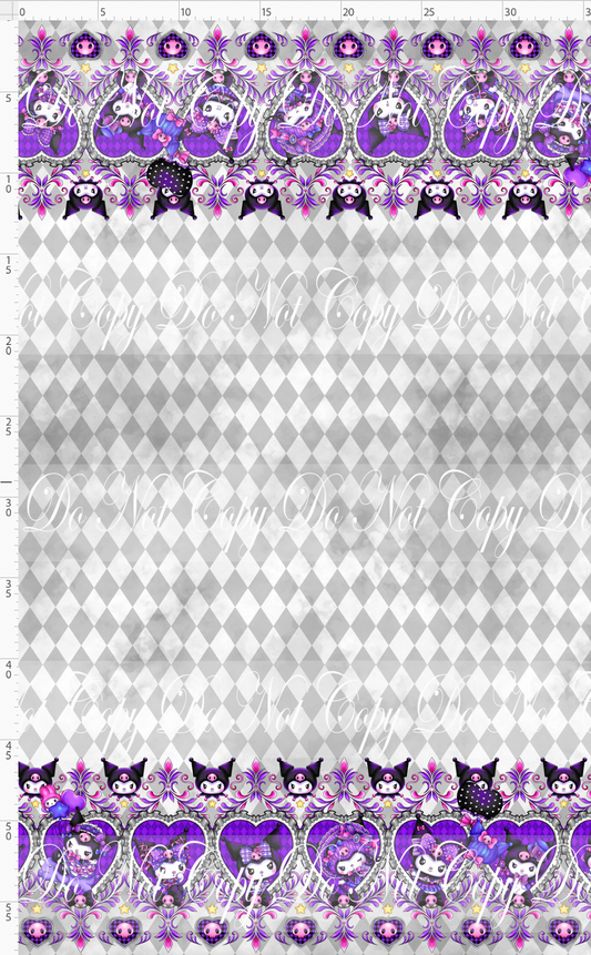 Mini Mischief - Double border - grey