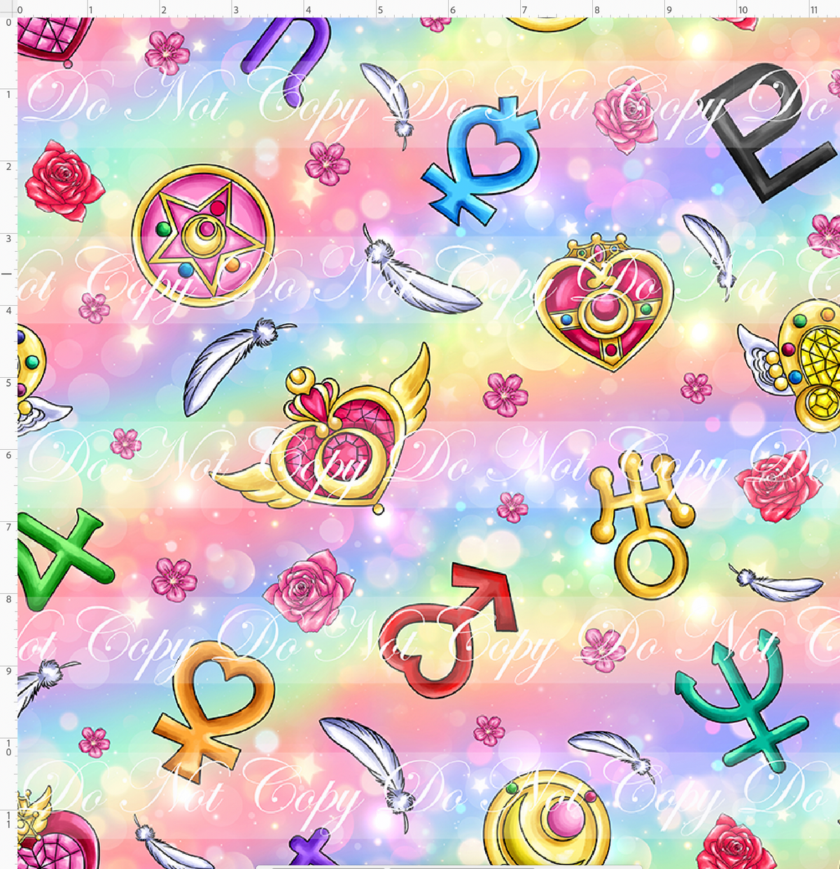 Moon Prism Magic - Symbols - Colorful - regular scale