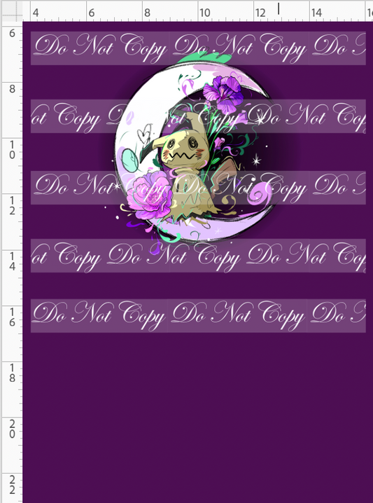 Nocturnal Cuties - panel - purple - Mimi - CHILD