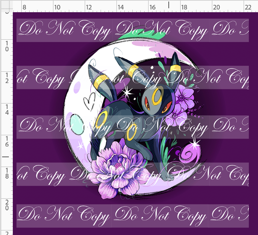 Nocturnal Cuties - panel - purple - Umbreon - ADULT