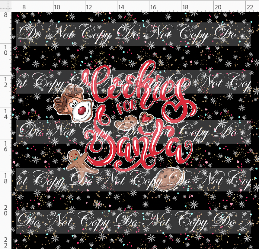 North Pole Milk and Co-Panel-Black-Cookies for Santa-Adult
