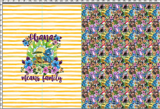 Ohana - Childrens Blanket Panel 58W x 36H