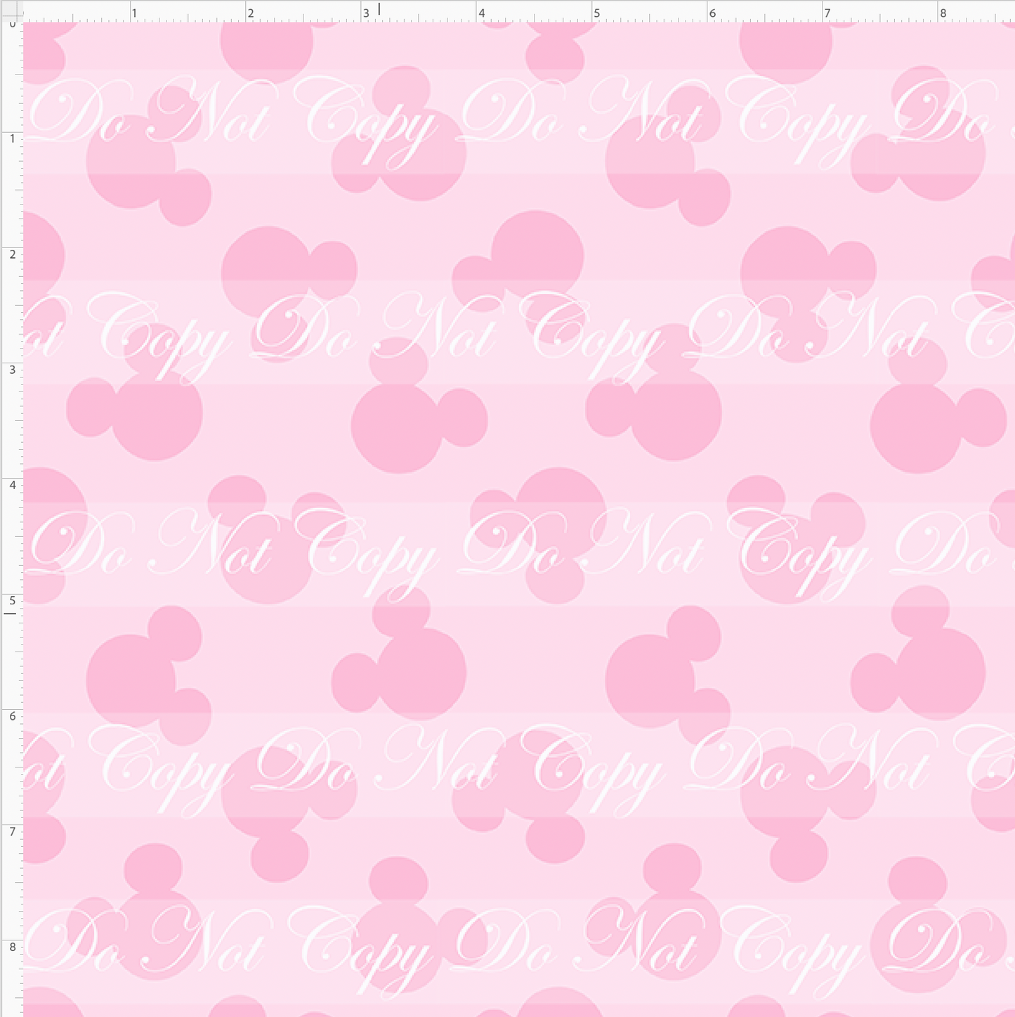Pastel Mouse Heads - Light Pink