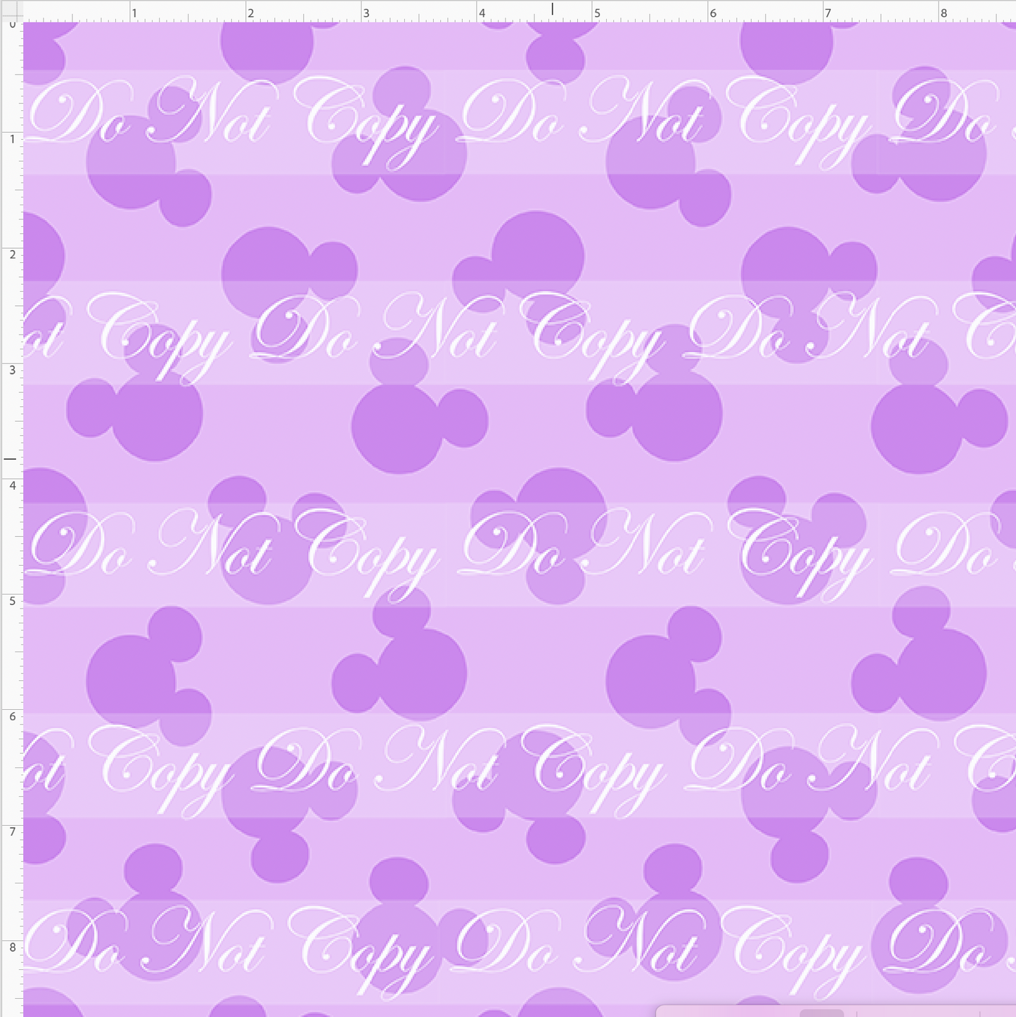 Pastel Mouse Heads - Purple