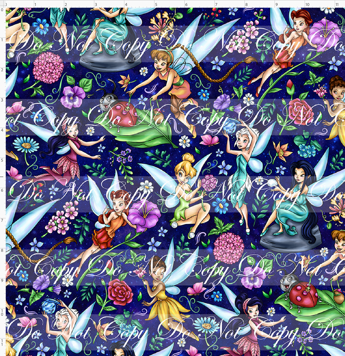 Pixie Dust Dreams - Main - Navy - Regular Scale