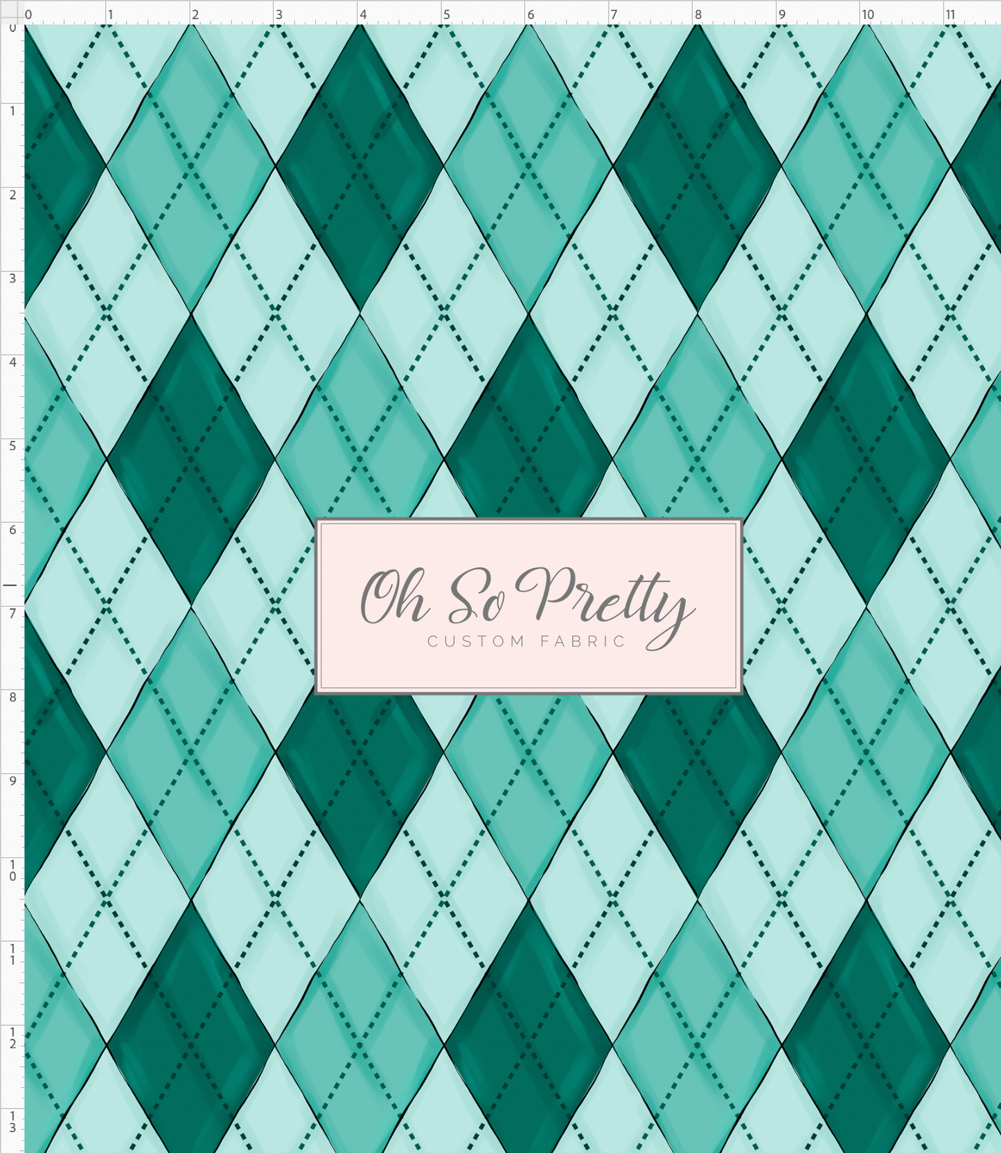 Poinsettia Mouse-Christmas Argyle-green
