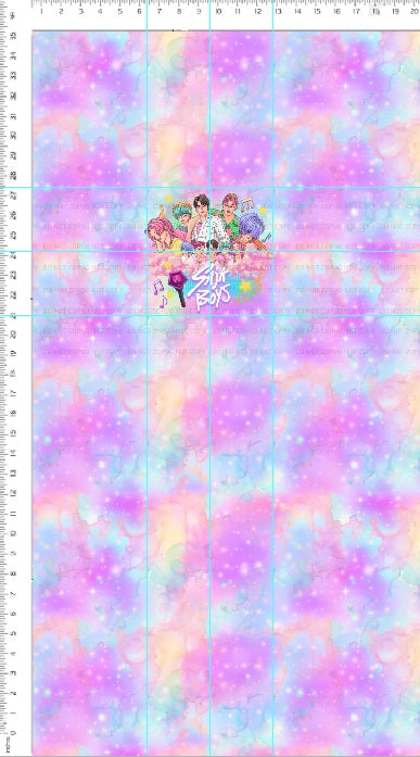 Pop Stars - BOYS - Panel - CHILD - Light Rainbow