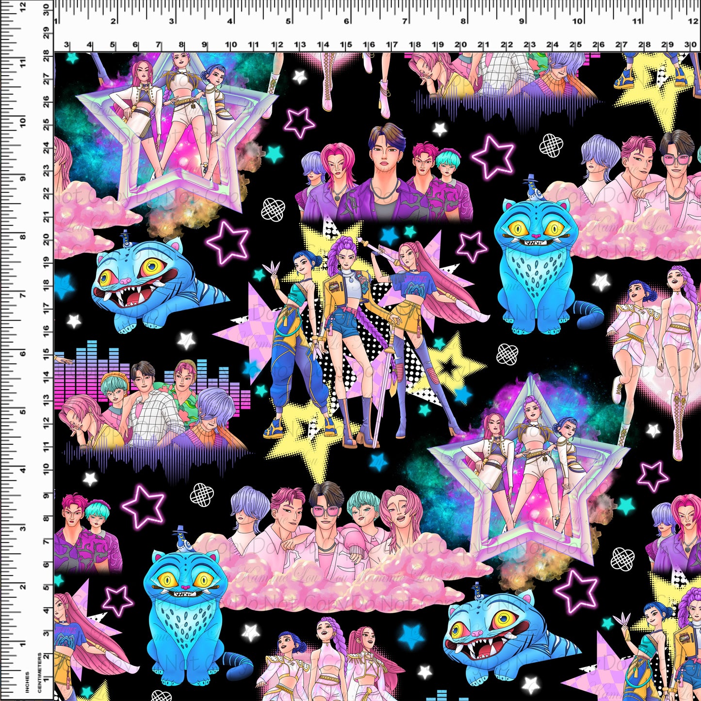 Pop Stars - Main #4 - Black Background - Regular Scale