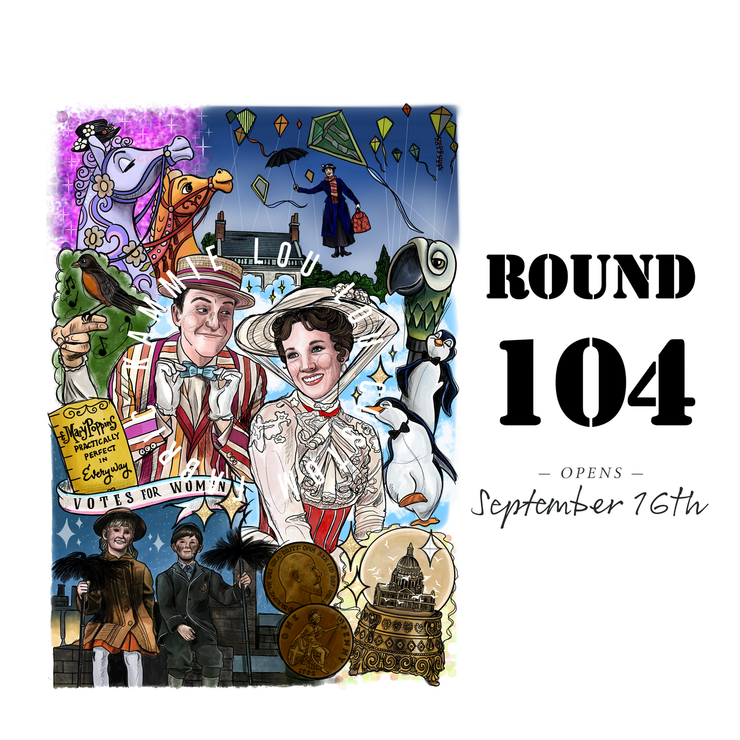 Poppin' - Full Size Blanket Panel 58W x 72H