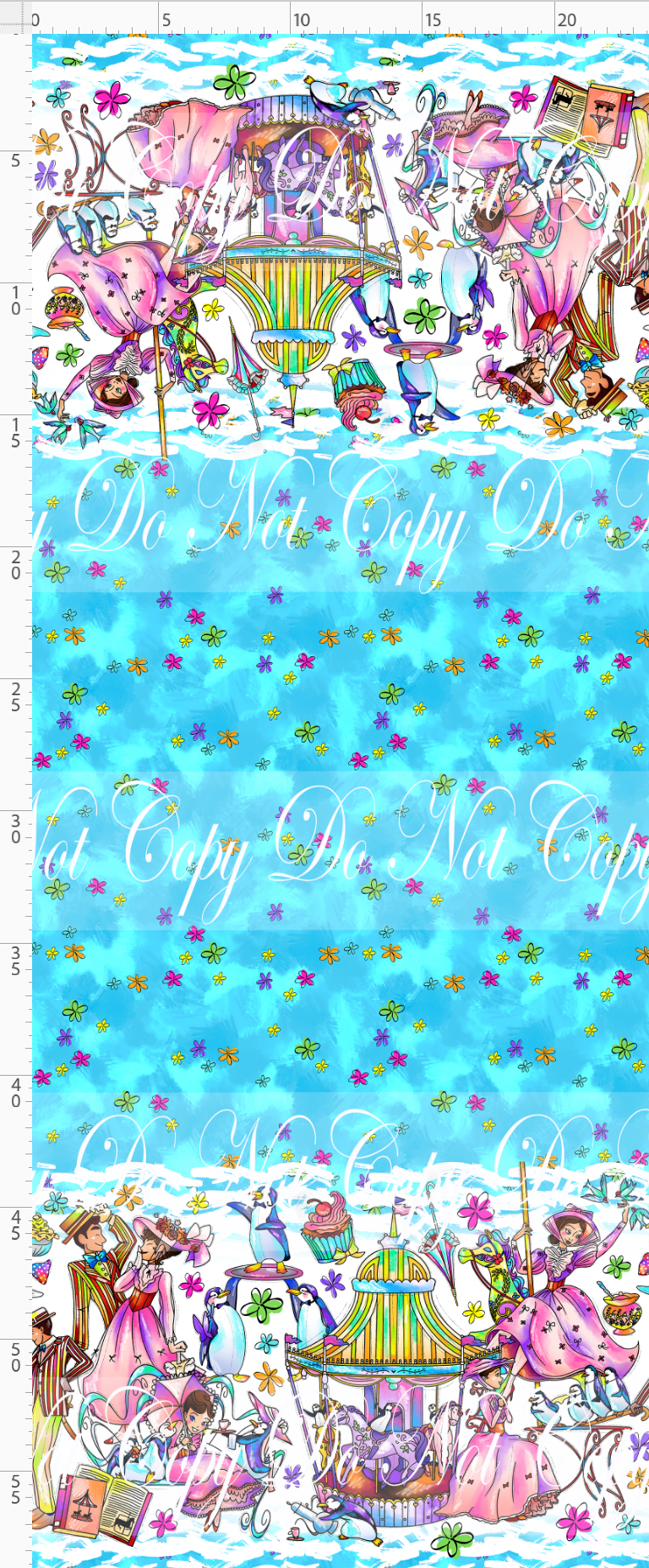 Practically Perfect - Double Border - Teal