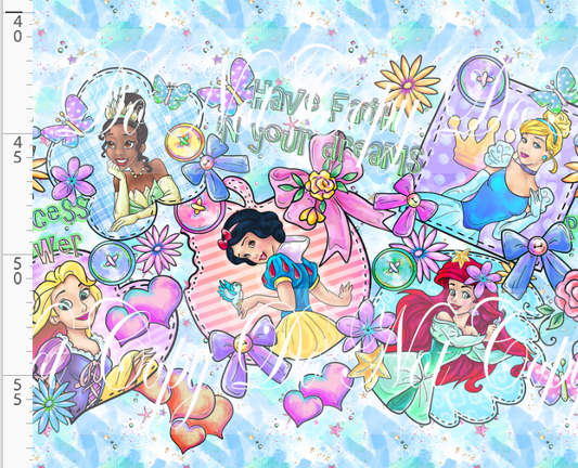 Princess Power - Double Border - Blue