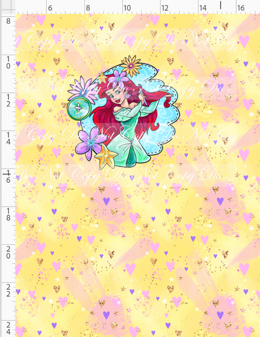 Princess Power - Panel - Mermaid - Yellow - CHILD