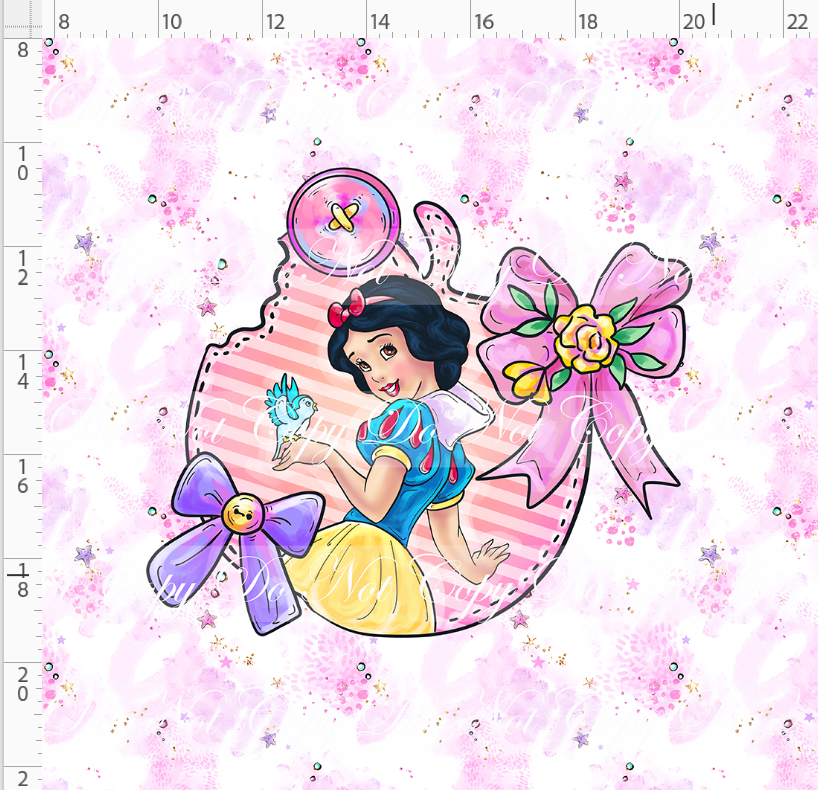 Princess Power - Panel - Snowy - Pink - ADULT