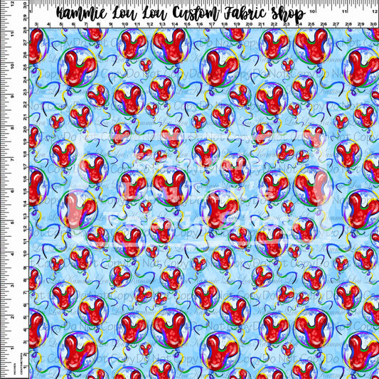 R101 Colorful Mouse - Balloons Light Blue - Tiny Scale