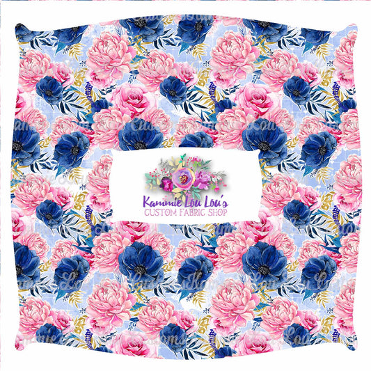R45 Up Up and Away - Floral Blue