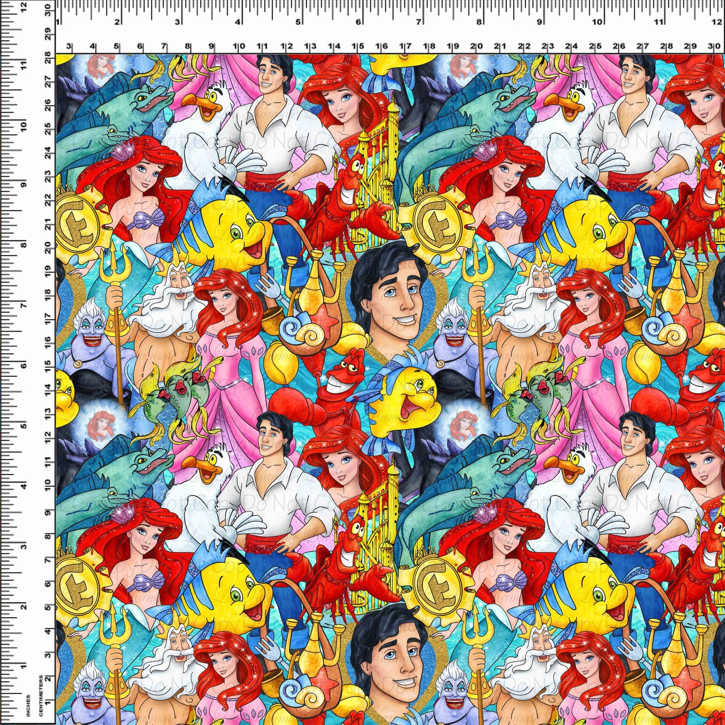 R54 Under the Sea - New GLITTER Stacked - Reduced Scale