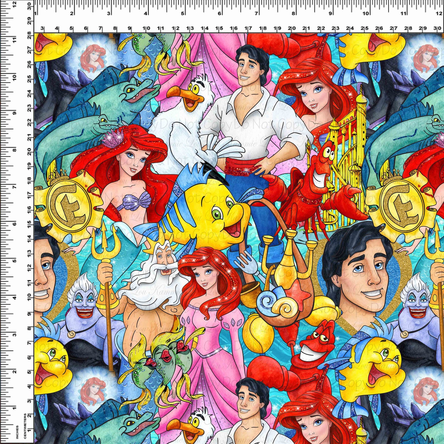 R54 Under the Sea - New GLITTER Stacked - Regular Scale