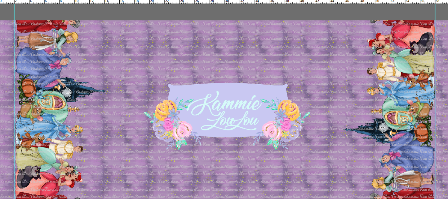 Magical Vacation - All Stacked Up - Glass Slipper - Double Border